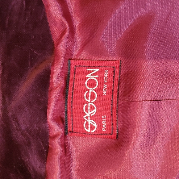 Vintage Sasson Velvet Jacket and Skirt Set, Sz 9/10 - Picture 5 of 16